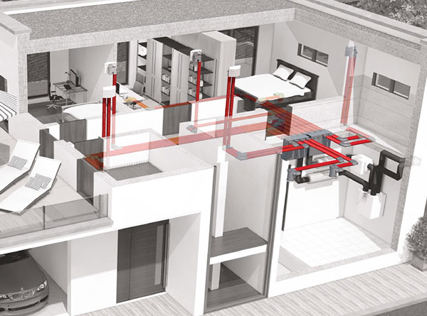 Vallox kontrollierte Be- und Entlüftung